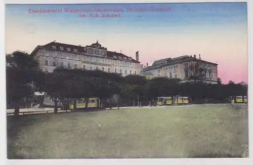 44724 Ak Dresden Neustadt Etablissement Waldschlößchenterrasse um 1910