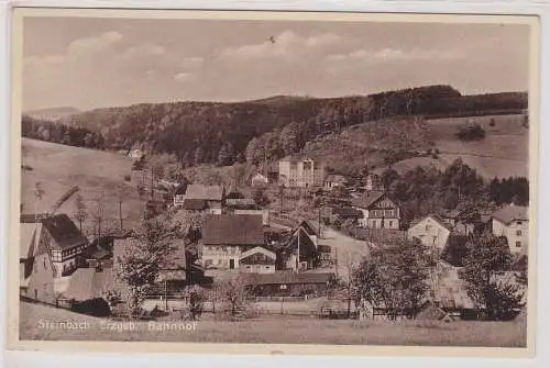 908034 Ak Steinbach im Erzgebirge Bahnhof 1935