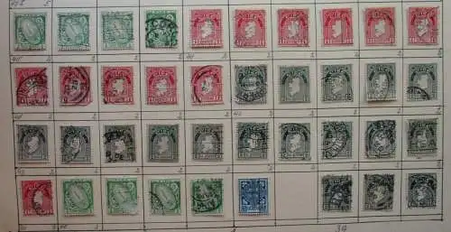 kleine alte Briefmarkensammlung Irland mit 39 Briefmarken (144346)