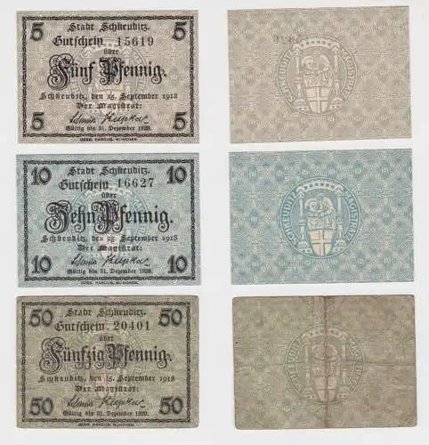 5 - 50 Pfennig Banknote Notgeld Stadt Schkeuditz 15. September 1918 (136043)