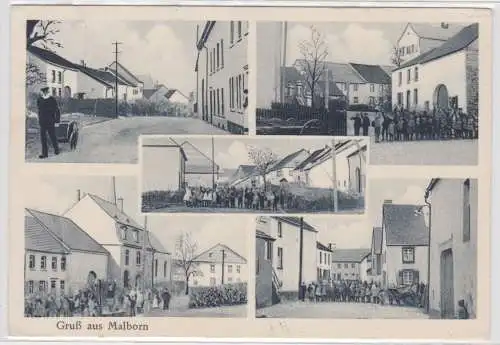 99735 Mehrbild AK Gruß aus Malborn - verschiedene Ortsansichten 1931