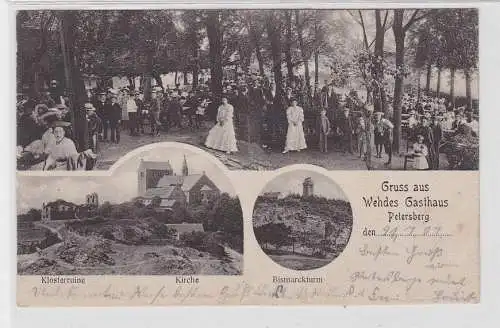 76244 Mehrbild Ak Gruß aus Wehdes Gasthaus Petersberg 1907