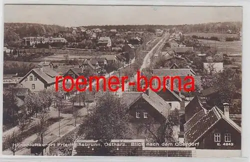 77820 Ak Höhenluftkurort Friedrichsort (Ostharz) Blick nach dem Oberdorf 1930