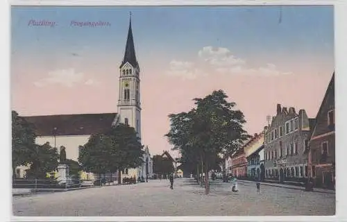 90272 Feldpost Ak Plattling Preysingplatz 1916