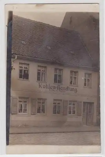 81325 Foto Ak Borna Kohlenhandlung Wilhelm Müller 1912