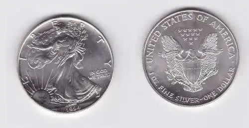 1 Dollar Silber Münze Silver Eagle USA 1994 1 Unze Feinsilber  (119542)