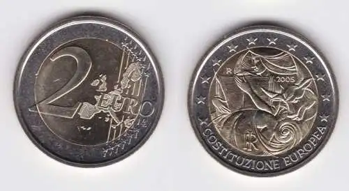 2 Euro Gedenkmünze Italien 2005 "EU-Verfassung" Stgl. (143136)