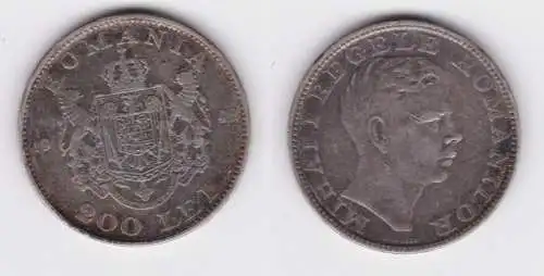 200 Lei Silber Münze Rumänien Mihai I. 1942 ss+ (117712)