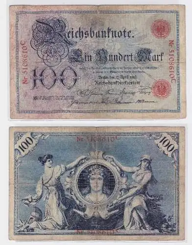 100 Mark Banknote Kaiserreich Deutsches Reich 17.04.1903 (117299)