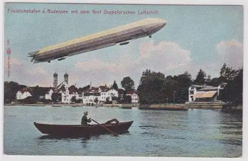 902452 Ak Friedrichshafen a.B. mit dem Graf Zeppelin´sche Luftschiff um 1910