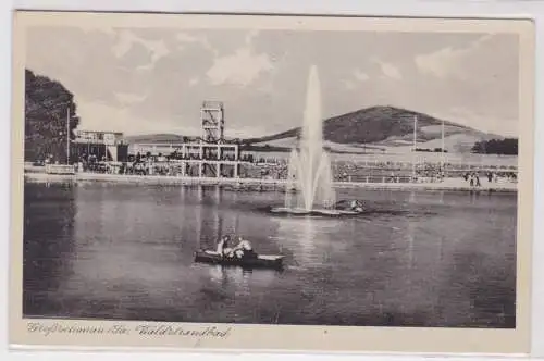 900836 Ak Großschönau in Sachsen Waldstrandbad um 1930