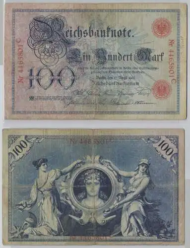 100 Mark Reichsbanknote Deutsches Reich 17.April 1903 (150510)