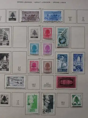 kleine Briefmarkensammlung Libanon ab 1952 (114233)