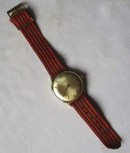 Top große runde original GLASHÜTTE Herrenuhr Kal. GUB 70.1 1960er Jahre (159664)