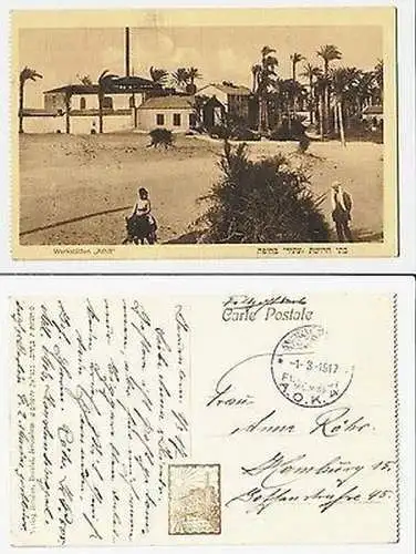 66539 Ak mit Feldpoststempel Türkei Feldpost Militär Mission A.O.K.4. 1917