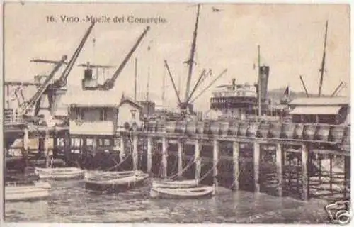 11387 Ak Vigo Spanien Muelle del Comercio um 1910