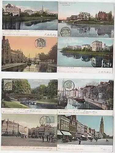 51915/8 Ak Groningen Niederlande Stadtansichten um 1905