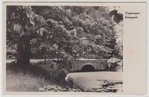 52090 Ak Wageningen Niederlande Emmapark um 1940