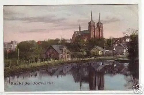 09581 Ak Roskilde Dänemark Domkirke um 1920