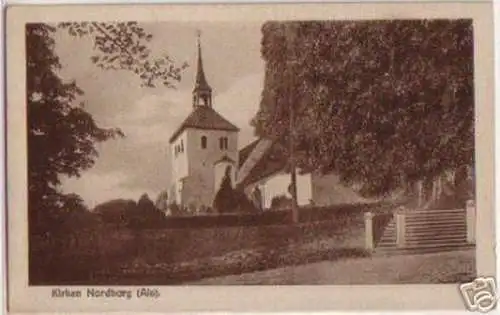 12482 Ak Dänemark Kirche Norborg (Als) um 1910