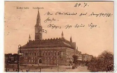 13041 Ak Kopenhagen Dänemark Rathaus 1913