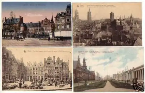 12407/4 Ak Gent Gand Belgien Stadtansichten um 1915