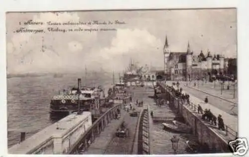 30737 Ak Anvers Antwerpen Belgien Scheldepartie 1912