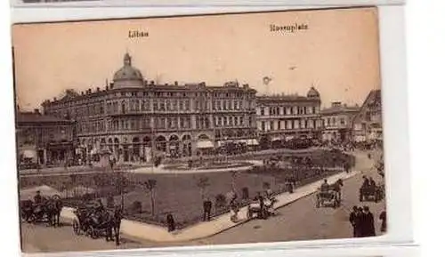 28411 Ak Libau in Lettland Rosenplatz 1918