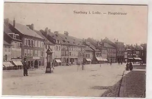 45260 Ak Sarrburg in Lothringen Hauptstrasse 1917