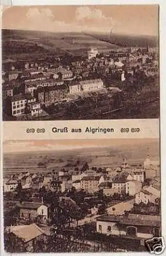 28430 Mehrbild-Ak Gruß aus Algringen 1917