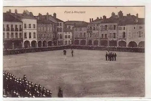 45316 Feldpost-Ak Pont-à-Mousson Parade Appell 1915