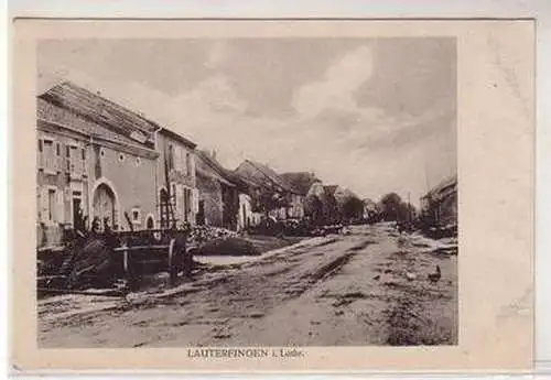 45356 Ak Lauterfingen in Lothringen Straßenansicht 1918