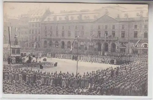 71885 Feldpost Ak Feldgottesdienst auf dem Kleberplatz (Straßburg), 1915