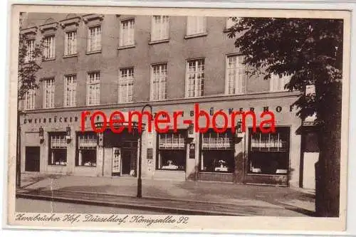 73551 Ak Düsseldorf Königsallee 92 Zweibrücker Hof 1931