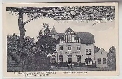 67404 Ak Luftkurort Rengsdorf bei Neuwied Gasthof zum Weinstock 1914