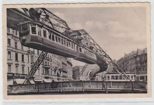 67086 Feldpost Ak Wuppertal Elberfeld Schwebebahn Isländer Brücke 1941