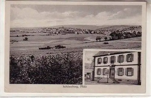 60472 Feldpost Ak Schöneberg Pfalz Gasthaus Ludwig Schmolze 1939