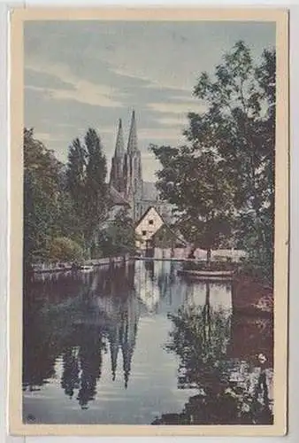 58082 Feldpost Ak Soest in W. grosser Teich mit Wiesenkirche 1915