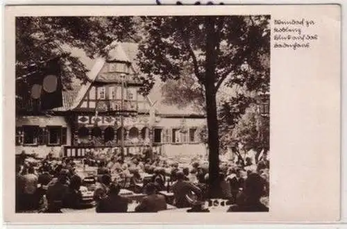 58053 Ak Weindorf zu Koblenz Blick auf das Baudenhaus 1934