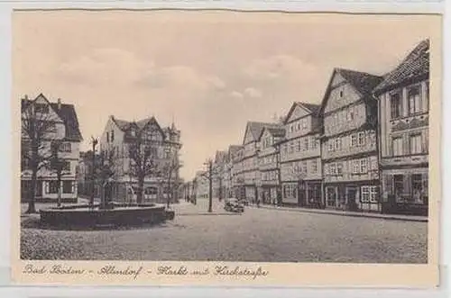 54578 Ak Bad Sooden Allendorf Markt mit Kirchstrasse 1940