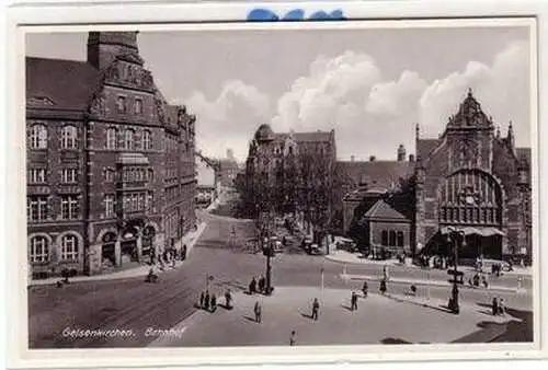 54009 Ak Gelsenkirchen Bahnhof um 1940