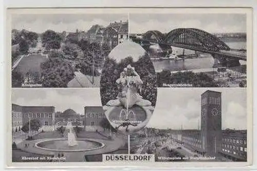 48256 Mehrbild-Ak Düsseldorf Königsallee usw. 1938