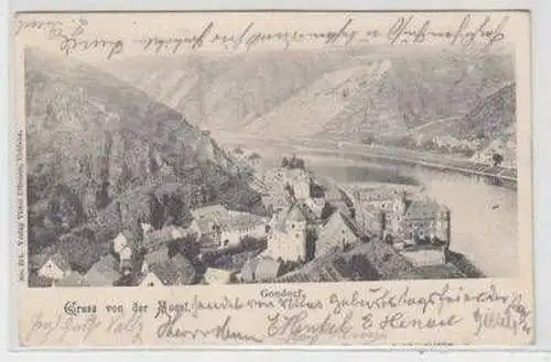 48764 Ak Gruss von der Mosel Gondorf 1902