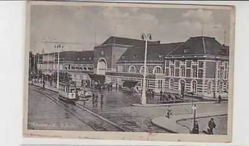 38061 Ak Münster in Westfalen Bahnhof um 1930