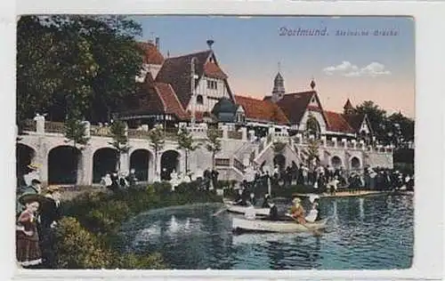 37780 Ak Dortmund Steinerne Brücke 1914