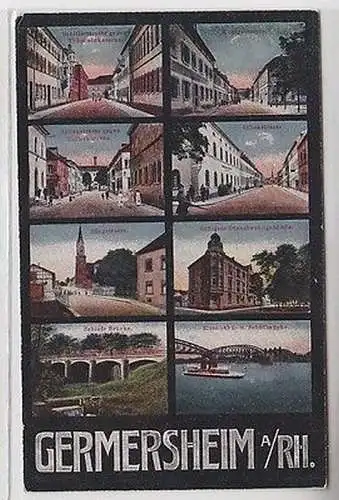 36458 Mehrbild Ak Germersheim am Rhein Ortsansichten 1919