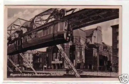 34310 Feldpost Ak Wuppertal Elberfeld Schwebebahn 1940