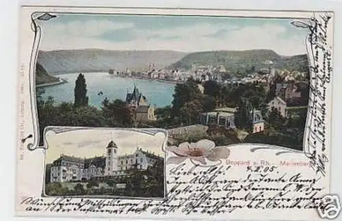 34255 Mehrbild Ak Boppard am Rhein Marienberg 1905