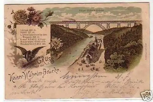 34165 Ak Gruss von der Kaiser Wilhelm Brücke 1901