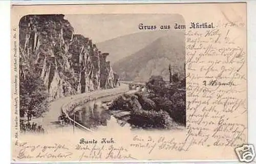 28240 Ak Gruß aus dem Ahrthal Bunte Kuh 1900